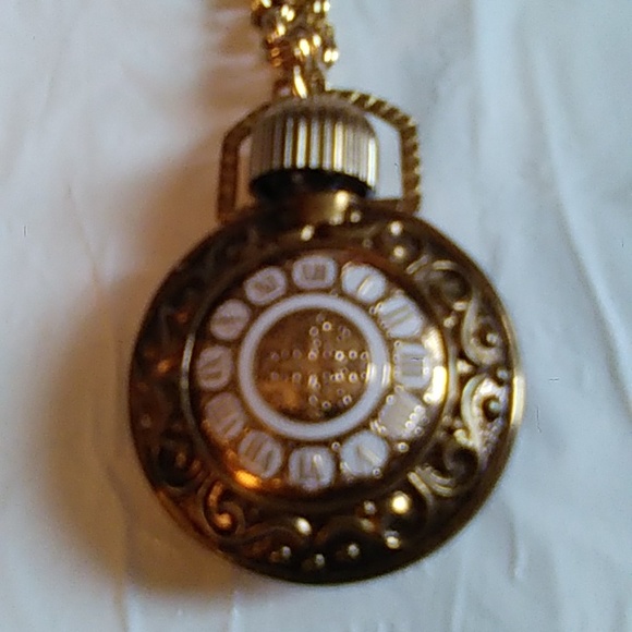 This is 32" inch long Perfume Bottle Pendant Necklace - Picture 3 of 8